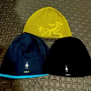 Smart Wool and Arcteryx hat/beanie
